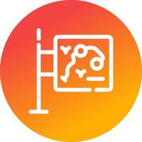 Map Creative Icon Design vector