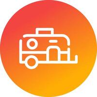 Caravan Creative Icon Design vector