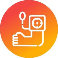Blood Pressure Creative Icon Design vector