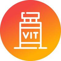 diseño de icono creativo de vitamina vector