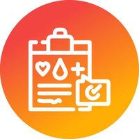 Medical Record Creative Icon Design vector