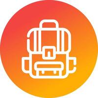 Backpack Creative Icon Design vector