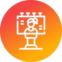 Billboard Creative Icon Design vector