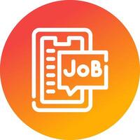 Job Search Creative Icon Design vector