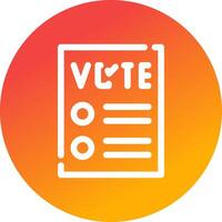 Ballot Creative Icon Design vector