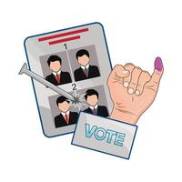 illustration of election vector