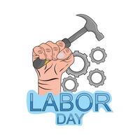 illustration of labor day vector