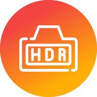 Hdr Creative Icon Design vector