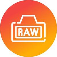 Raw Creative Icon Design vector