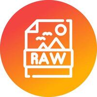 Raw Creative Icon Design vector