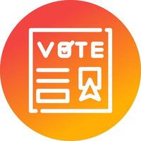 Vote Creative Icon Design vector