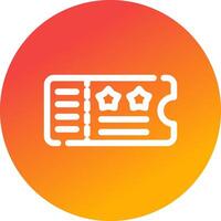 Ticket Creative Icon Design vector