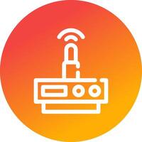 Wifi Router Creative Icon Design vector