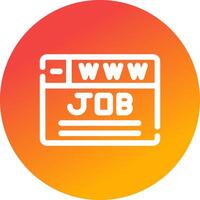 Job Search Creative Icon Design vector