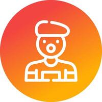 Mime Creative Icon Design vector