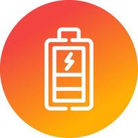 Charging Battery Creative Icon Design vector