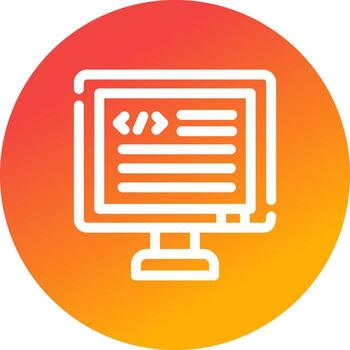 diseño de icono creativo de código vector
