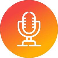 Microphone Creative Icon Design vector