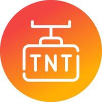 diseño de icono creativo tnt vector