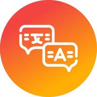Language Creative Icon Design vector