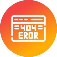 404 Error Creative Icon Design vector