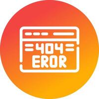 Diseño de icono creativo de error 404 vector