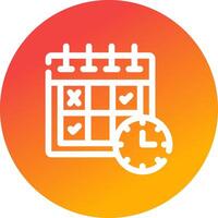 Schedule Creative Icon Design vector