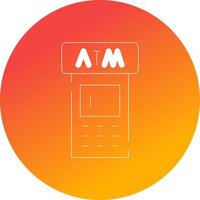 ATM Machine Creative Icon Design vector