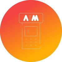 ATM Machine Creative Icon Design vector