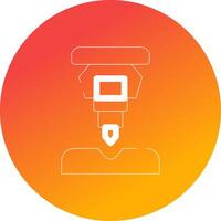 Drilling Machine Creative Icon Design vector