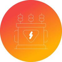 Power Transformer Creative Icon Design vector