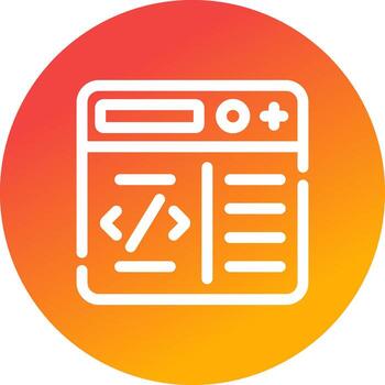 programación creativo icono diseño vector