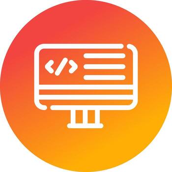 web programación creativo icono diseño vector