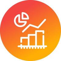 Statistical Analysis Creative Icon Design vector