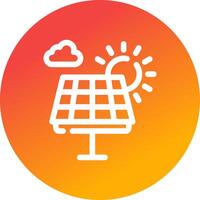 Solar Panel Creative Icon Design vector