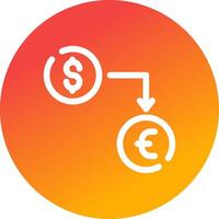 Currency Exchange Creative Icon Design vector