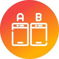 Ab Testing Creative Icon Design vector