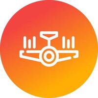 Airplane Creative Icon Design vector