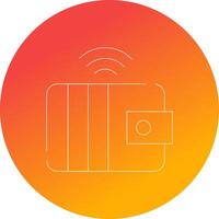 Smart Wallet Creative Icon Design vector