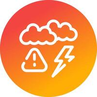 Weather Alert Creative Icon Design vector