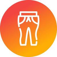 Sweat Pants Creative Icon Design vector