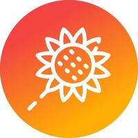 Sunflower Creative Icon Design vector