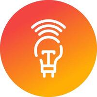 Smart Bulb Creative Icon Design vector