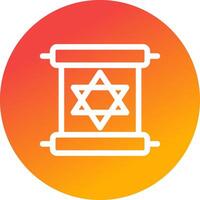 Scroll torah Creative Icon Design vector