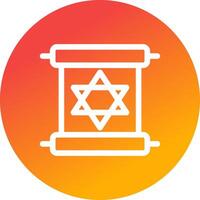 Scroll torah Creative Icon Design vector