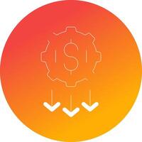 Low Startup Cost Creative Icon Design vector