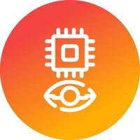 Eye Augmentation Creative Icon Design vector