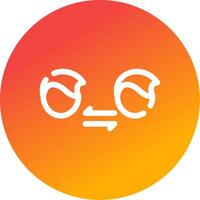 Face to Face Contact Creative Icon Design vector
