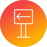 Left Creative Icon Design vector