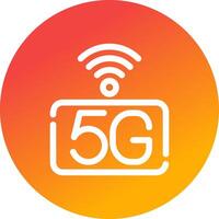 5G Network Creative Icon Design vector